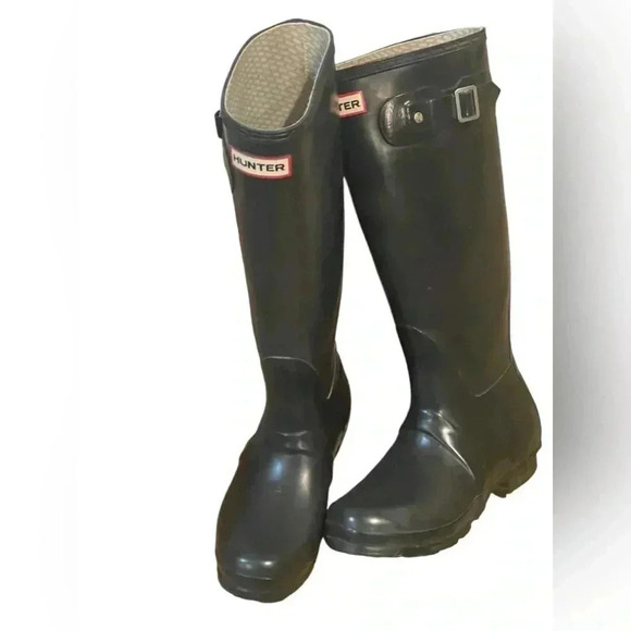 Hunter Shoes - HUNTER Rubber Boots, Original Tall Matte Black.